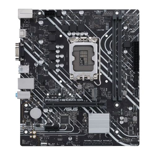 Asus PRIME H610M-K D4, Intel H610, 1700, Micro ATX, 2 DDR4, VGA, HDMI, PCIe4, 1x M.2 Asus PRIME H610M-K D4, Intel H610, 1700, Micro ATX, 2 DDR4, VGA, HDMI, PCIe4, 1x M.2